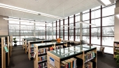 Ven-Rez Products in Hillsburgh Library. Photo credit: David Lasker Photography. Design: +VG Architects.