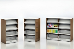 Single sided closed shelving, Ven-Rez