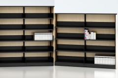Single sided closed shelving, Ven-Rez