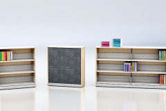 Single sided closed shelving, Ven-Rez