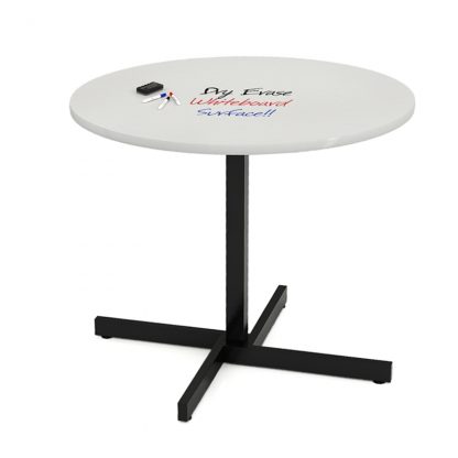 18 Series Round Cross Base Table Whiteboard Surface